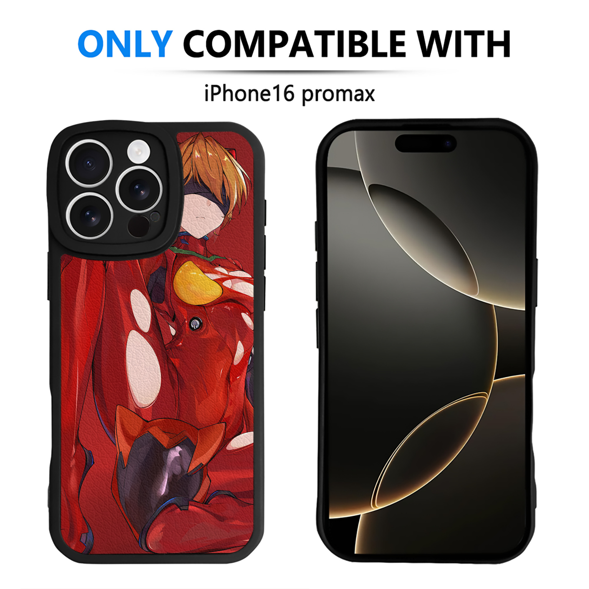 （画像用） EVA 新世紀エヴァンゲリオン 【iPhone 16シリーズ対応】シリコンスマホケース（レザー調） 材質：シリコン